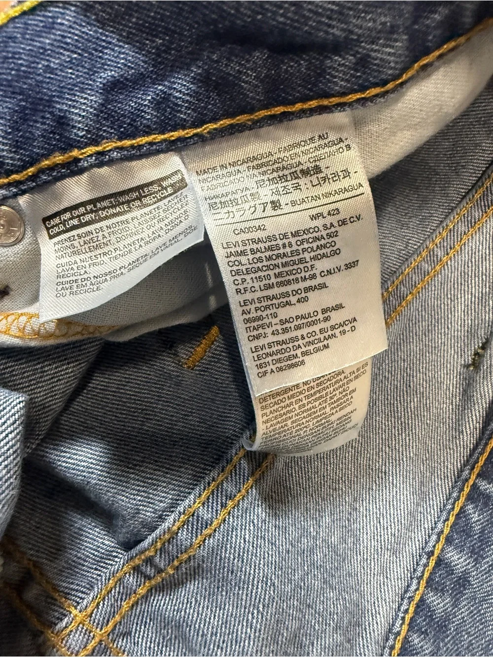 Levi's Men's Straight Leg Denim Jeans in Blue